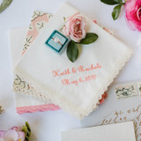 Embroidered Handkerchiefs for Wedding