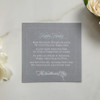 Mother of the Bride or Groom Handkerchief {I Love You}