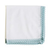 dusty blue lace wedding handkerchief